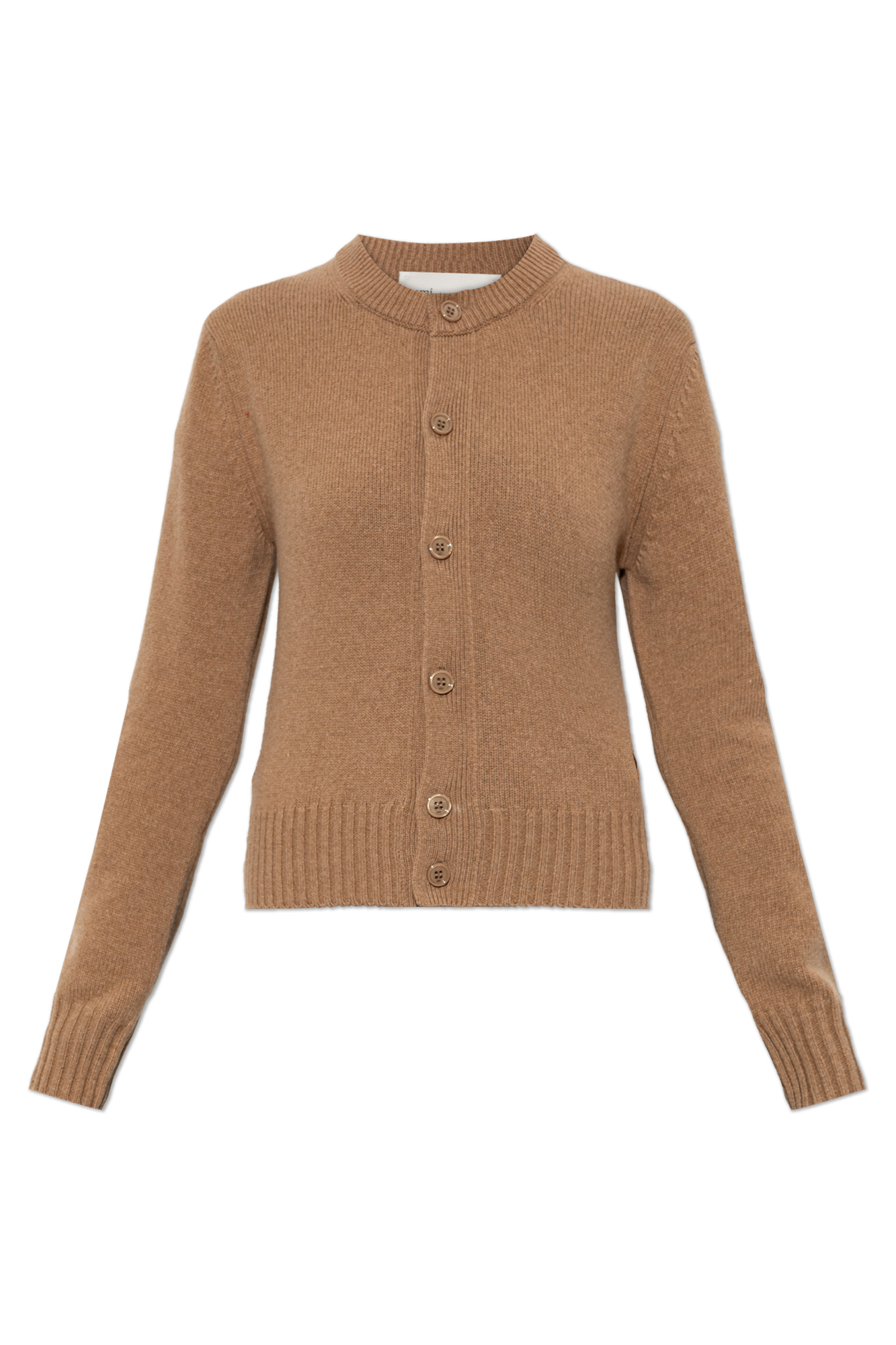 Ami Alexandre Mattiussi Cashmere Cardigan with Embroidered Logo
